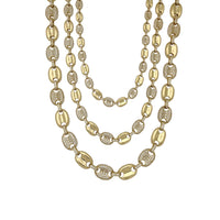 Semi Iced-Out Puffy Gucci CZ Chain (14K) Popular Jewelry New York