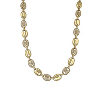 Semi Iced-Out Puffy Gucci CZ Chain (14K) Popular Jewelry New York