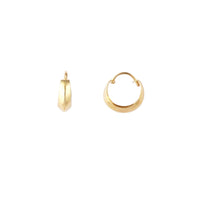 Sharping Huggie Earrings (14K)