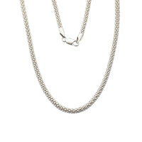Shiny Popcorn Necklace (Silver)