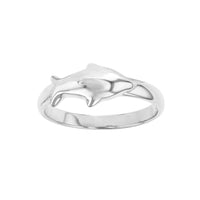 Sideways Shark Ring (Silver) Popular Jewelry New York