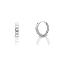 Silhouette Star Huggie Earrings White Gold (14K) Popular Jewelry New York