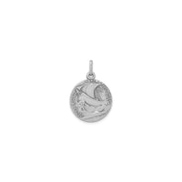 Antique Reversible Saint George Medallion Charm (Silver) reverse - Popular Jewelry - New York