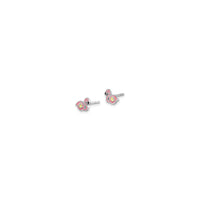 Flamingo Stud Earrings (Silver) side - Popular Jewelry - New York
