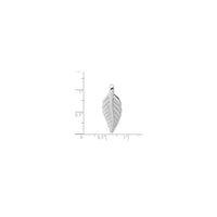 Silver Leaf Charm - scale - Popular Jewelry - New York