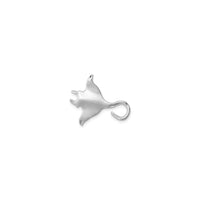 Manta Ray Charm (Silver) front - Popular Jewelry - New York