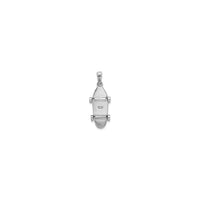 Moveable Skateboard Pendant (Silver) back - Popular Jewelry - New York