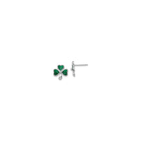 Petite Shamrock Stud Earrings (Silver) main - Popular Jewelry - New York