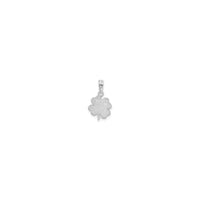Textured Shamrock Pendant (Silver) back - Popular Jewelry - New York