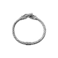 Silver Dragon Bangle (Silver) Popular Jewelry New York