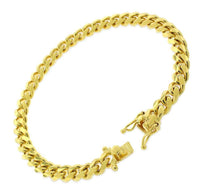 Miami Cuban Bracelet Silver (Yellow)
