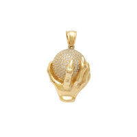 Semi-Icy The World is on my Hand Pendant (14K) Popular Jewelry New York