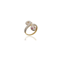 Snake Iced-Out CZ Ring (14K)