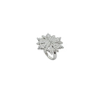 Snow Flake CZ Ring (Silver)
