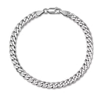 Curb Italian Cuban Bracelet (Silver)