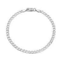 Solid Italian Cuban Bracelet (Silver) Popular Jewelry New York