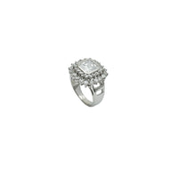 Square Sun CZ Ring (Silver)