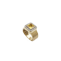 Squares CZ Ring (14K)
