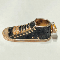 Converse Sneaker CZ Pendant (Silver) - Popular Jewelry New York