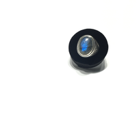 Labradorite Oval Ring (Silver) diagonal 3 - Popular Jewelry - New York