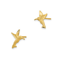 Textured Hummingbird Stud Earrings (14K)