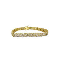 Zirconia Round Tennis Bracelet (14K)