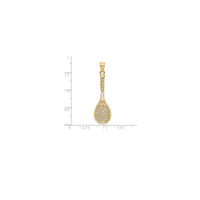 Tennis Racquet Pendant (14K)