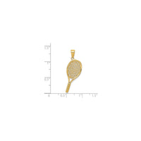 Tennis Racquet Pendant (14K)