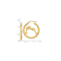 Dolphin Hoops Earrings (14K)
