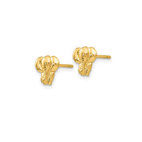 Glossy Elephant Stud Earrings (14K)