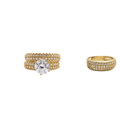 Three-Piece Set Engagement Rings (14K)
