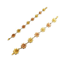 Tricolor Flower Lady Bracelet (14K).