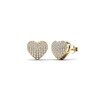 Iced-Out Diamond Stud Earrings (14K)