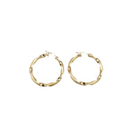 Loop Twist Hoop Earrings (14K)