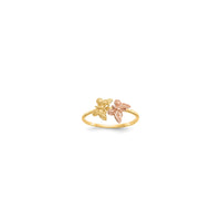 Two Tone Butterfly Ring (14K)