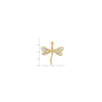 Two Tone Dragonfly Charm (14K)