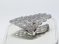 Teardrop Cluster Ring Silver - Lucky Diamond 恆福珠寶金行 New York City 169 Canal Street 10013 Jewelry store Playboi Charlie Chinatown @luckydiamondny 2124311180