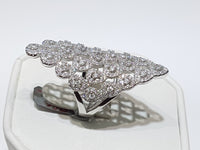 Teardrop Cluster Ring Silver - Lucky Diamond 恆福珠寶金行 New York City 169 Canal Street 10013 Jewelry store Playboi Charlie Chinatown @luckydiamondny 2124311180