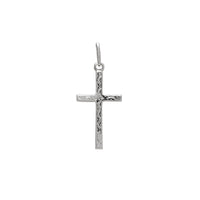 Textured Cross Pendant (Silver)