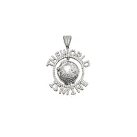 The World Is Mine Globe CZ Pendant (Silver)