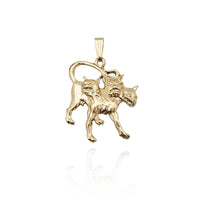 Three Head Doggy (14K) New York Popular Jewelry
