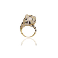 Tiger Iced-Out CZ Ring (14K)