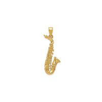 Tiny 3-D Saxophone Pendant (14K)