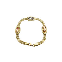 Tri-Color Elephant Bismark Bracelet (14K).
