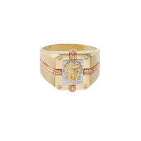 Tri-Color Lion Head Ring (14K) Popular Jewelry New York