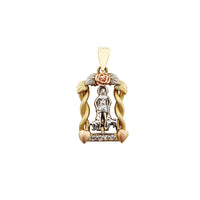 Tri-Color Shrine Saint Lazarus Pendant (14K) Popular Jewelry New York