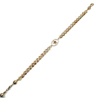 Tri-Color Starfish CZ Bracelet (14K).