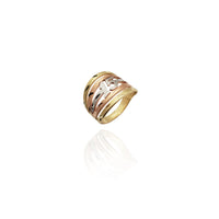 Tri-Color 15th Birthday Multi Row Ring (14K) New York Popular Jewelry