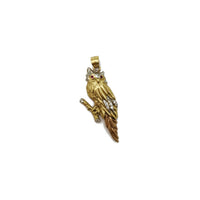 Tri-Color Owl Pendant (14K) New York Popular Jewelry
