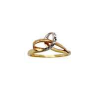 Tri-Tone Faceted Cuts Tangled Ring (14K) Popular Jewelry New York